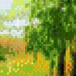 Предпросмотр схемы вышивки «пейзаж с березками» (№619358)