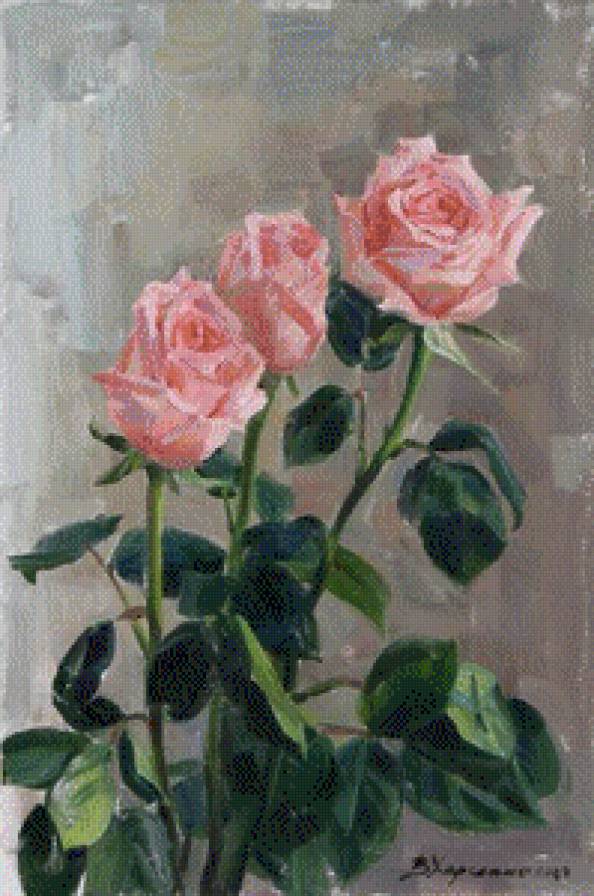 розовая нежность - цветы - предпросмотр