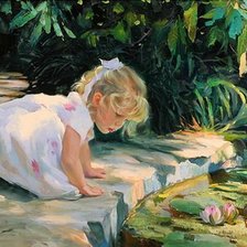 Схема вышивки «девочка»