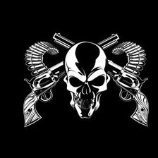 Схема вышивки «череп»