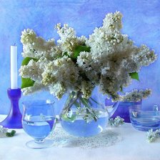 Схема вышивки «сирень»