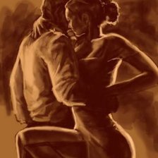 Схема вышивки «двое»