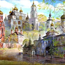 Схема вышивки «Русь святая, купола златые...»