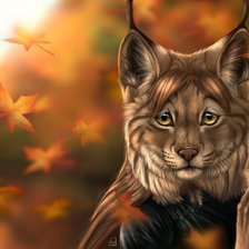 Схема вышивки «рысь (каракал)»