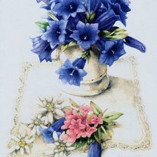 Схема вышивки «Синее чудо»