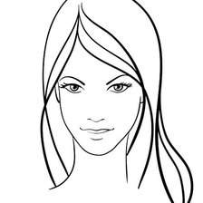 Схема вышивки «девушка»