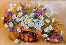 Схема вышивки «полевые цветы»