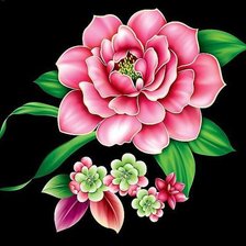 Схема вышивки «Pioni»