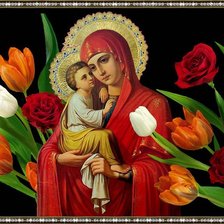 Схема вышивки «икона»