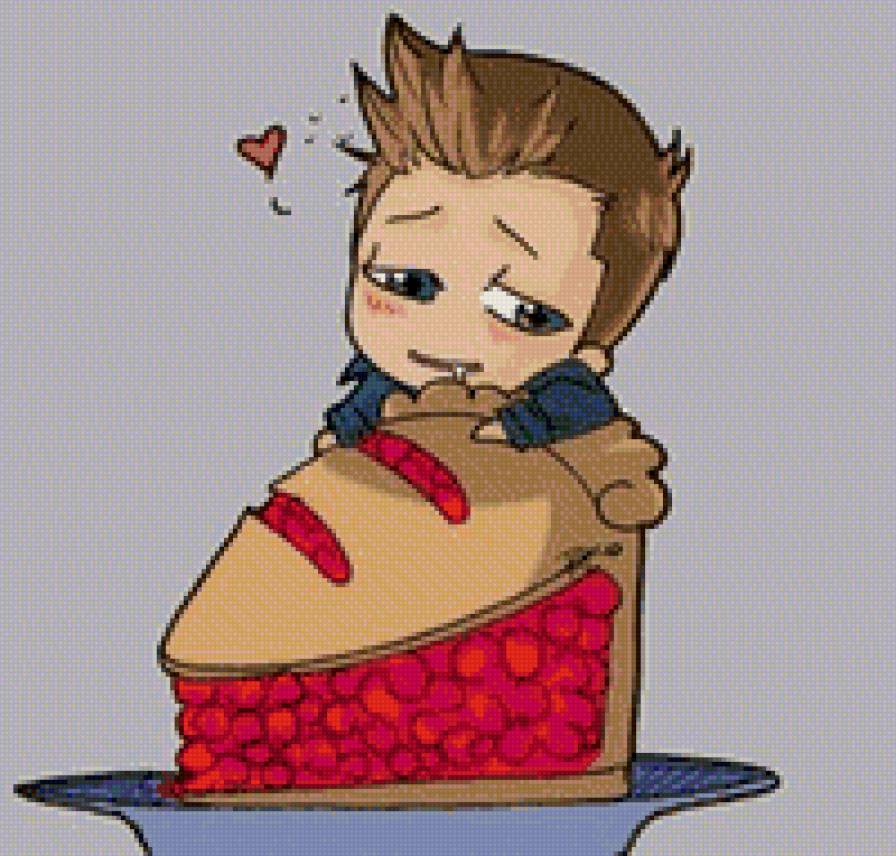 Дин и пирог - сверхъестественное, пирог, дин винчестер - предпросмотр