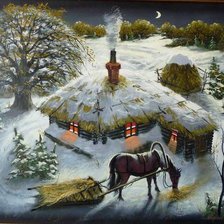 Схема вышивки «В.Марков. Поздний гость»