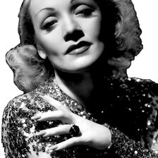 Схема вышивки «марлен дитрих (без фона)»