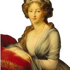 Схема вышивки «дама»