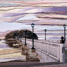 Схема вышивки «Мостик»