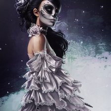 Схема вышивки «Dio de los muertos»