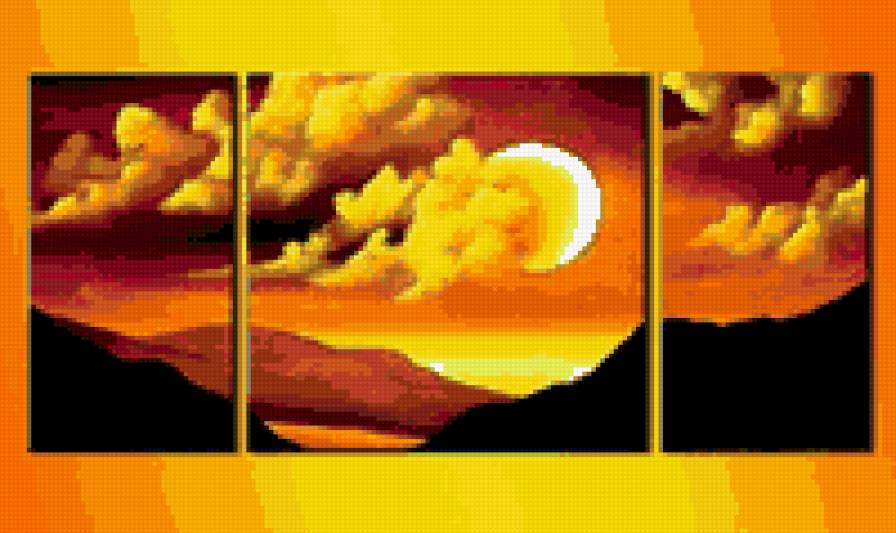 №621438 - закат, горы - предпросмотр