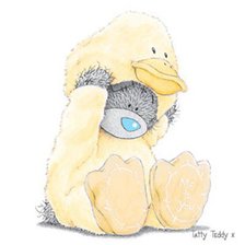 Схема вышивки «Тедди в утке»