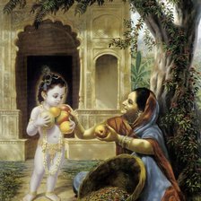 Схема вышивки «Кришна»