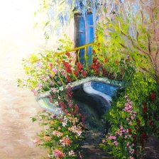 Схема вышивки «летний балкон»