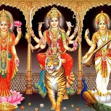 Схема вышивки «Лакшми Дурга Сарасвати»