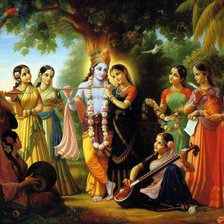 Схема вышивки «РадхаКришна»