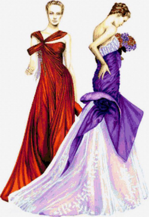 мода - девушки, платья, мода - предпросмотр