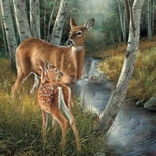 Схема вышивки «Лесные обитатели»