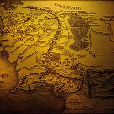 Схема вышивки «Карта Средиземья»