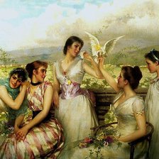 Схема вышивки «девушки»