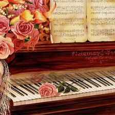 Схема вышивки «музыкальная»