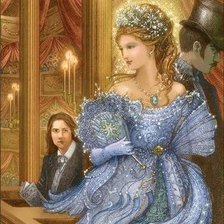 Схема вышивки «Леди Винтер»