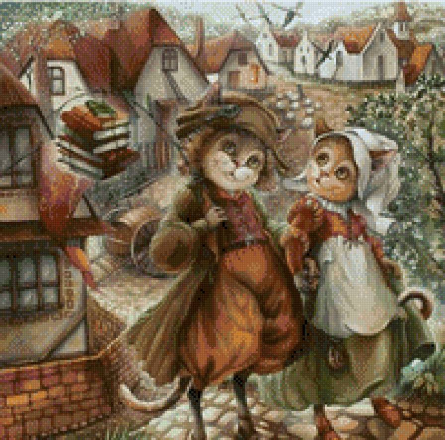 PAREJA DE GATOS - gatos - предпросмотр