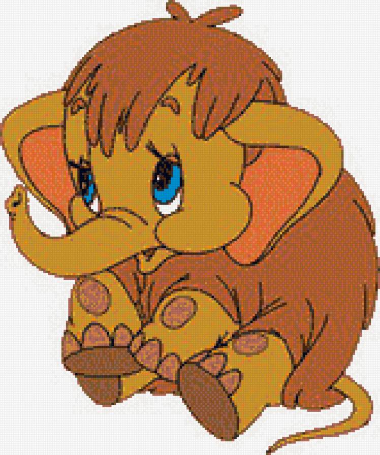 мамонтёнок - мультик, слоненок, детские - предпросмотр