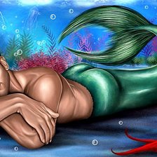 Схема вышивки «Вот такая "русалка"»