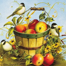 Схема вышивки «mele»