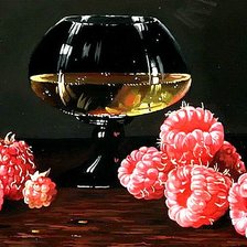 Схема вышивки «Коньяк и малина»