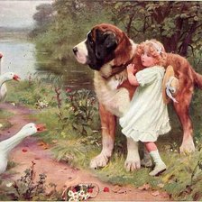 Схема вышивки «девочка»