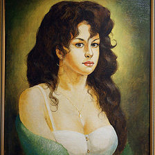 Схема вышивки «Портрет цыганки»