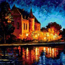 Схема вышивки «Яркие краски города»