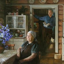 Схема вышивки «Бабушка и дедушка»