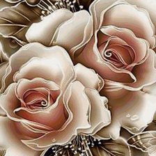 Схема вышивки «розы»