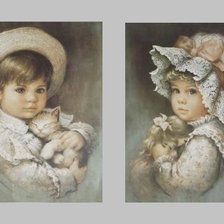 Схема вышивки «милые малыши»