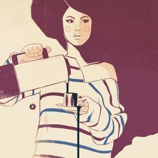 Схема вышивки «Утро. Девушка»