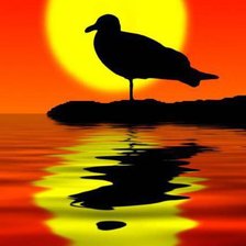 Схема вышивки «закат»