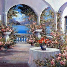 Арка в цветах