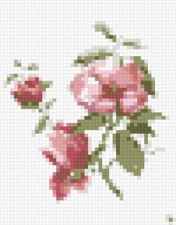 гибискус - вышивка бисер - предпросмотр