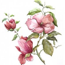 Схема вышивки «гибискус»