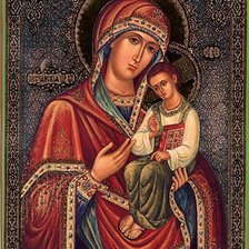 Схема вышивки «Богородица»