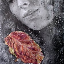 Схема вышивки «девушка»