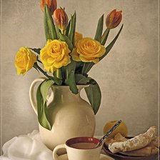 Схема вышивки «Чашка кофе»